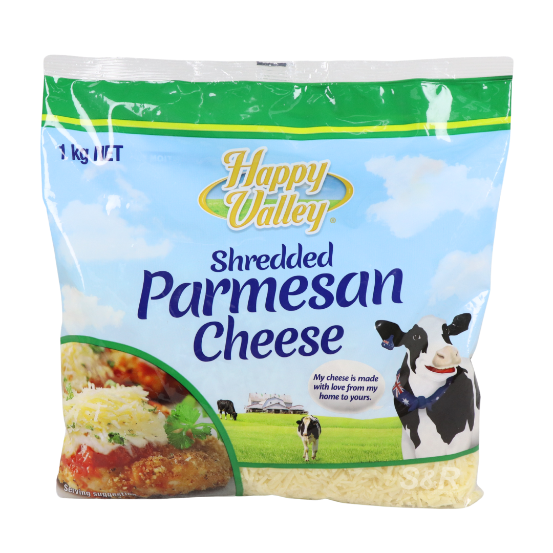 Happy Valley Shredded Parmesan Cheese 1kg